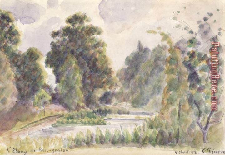 Camille Pissarro Pond at Kew Gardens
